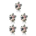 thumbnail image 2 of Wweixi Whimsical Blooms Low Maintenance Artificial Flower Collection Realistic BLUE PINK LH004 5Set, 2 of 6