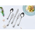 thumbnail image 4 of Mainstays Swirl 48 Piece Stainless Steel Flatware and Organizer Tray Set, Silver, Service for 8, 4 of 7