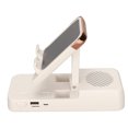 thumbnail image 4 of Phone Stand Speaker, Stable Built In Mic Cellphone Holder Wireless Speaker HD Stereo Distortion Free Universal  For Gamepad White, 4 of 8