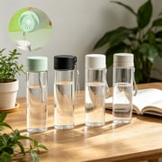 pstuiky 600Ml Portable Sports Water Bottle with Carrying Strap Large-Capacity Outdoor Plastic Water Bottle with Handle