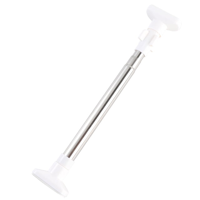 EeaseCA Retractable Stainless Steel Curtain Hanger Rod Bracket Clothesline Pole Multi-function Curtain Drape Rod Shower Curtain Rod Windproof Clothes Drying Hanger Rod 53/ 80cm