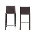 thumbnail image 2 of Baxton Studio Tabouret de Comptoir Brun (Ensemble de 2), 2 of 9