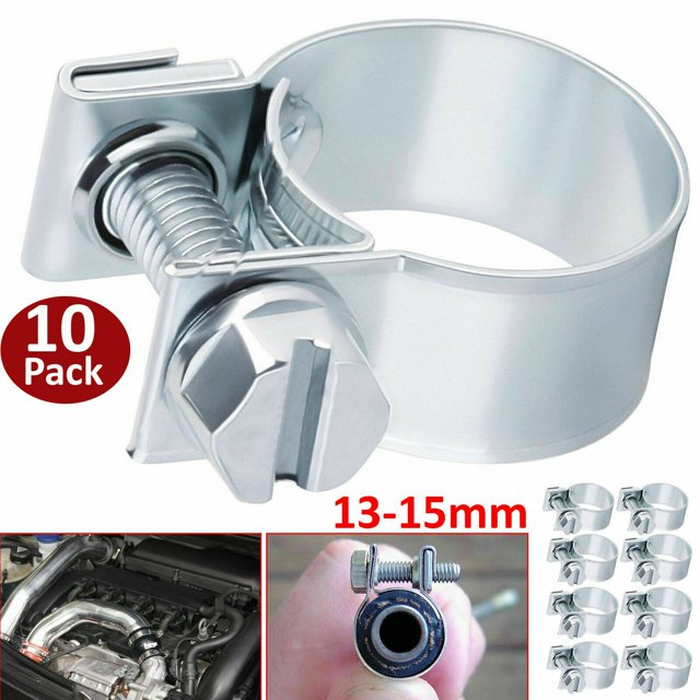 MYG 10x Mini Fuel Line Jubilee Hose Clips Clamp Diesel Petrol Pipe Coolant Radiator