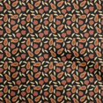 thumbnail image 1 of oneOone Silk Tabby Brown Fabric Fruits Craft Projects Decor Fabric Printed By The Yard 42 Inch Wide, 1 of 3