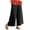 Black, variant on CFLVAEK Plus Size Womens Cotton Linen Culottes with Pockets Elastic Waist Yoga Pant Baggy High Rise Drawstring Trousers Casual Wide Leg Palazzo Pants