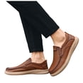 thumbnail image 1 of Driving Walking Shoes for Men Wide Width Fashion Leather Slip on Penny Loafer Oxfords Non Slip Work Sneakers, 1 of 8