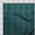 thumbnail image 2 of oneOone Organic Cotton Voile Fabric Leaves & Floral Block Print Fabric BTY 42 Inch Wide, 2 of 4