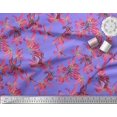 thumbnail image 2 of Soimoi Moss Georgette Fabric Wildflower Floral Printed Fabric 1 Yard 42 Inch Wide, 2 of 3