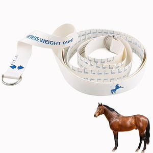 Horse Tape de poids, bâton de mesure de cheval portable pour la taille et le poids double échelle Chevaux Waist Tape mesure, bande de mesure facile de taille et de poids , tapis de poids animal Chevaux Tapees Mesure