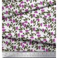 thumbnail image 2 of Soimoi Rayon Fabric Leaves & Floral Block Print Sewing Fabric Yard 42 Inch Wide, 2 of 3