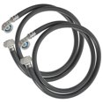 thumbnail image 3 of Explosion Proof Hose Black For Homeowners Laundry Room Use 2Pcs 59.1X1.6X0.6In, 3 of 9