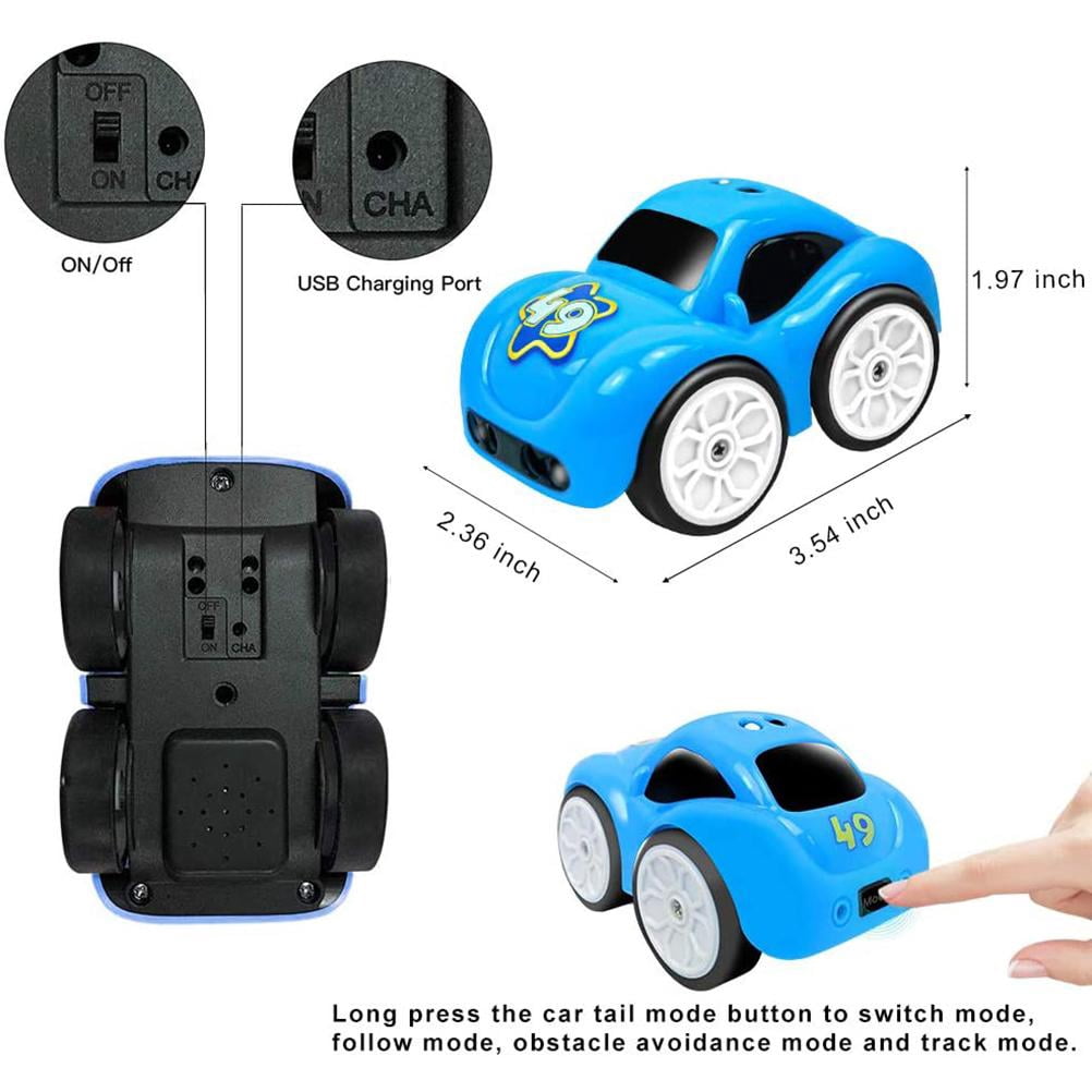 2.4GHz Remote Control Car for Remote Control Car for Kids 5 in 1 Induction Track Mini Cars Toys RC Cars Birthday Gift for Boys and Girls