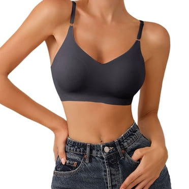 Women Full Coverage Bra Bra Womens Comfort Lightly Lined Seamless Wireless Triangle Bralette Bra