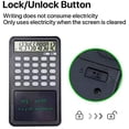 thumbnail image 4 of Basic Calculator Notepad with LCD Writing Tablet, Rechargeable 12 Digit Display DrawingMemo PadsPlanning Boards, Hand-held for Daily Office(Black), 4 of 7