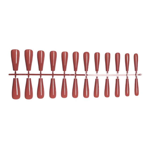 Faux Ongles Ensemble Français Style Scratch Résistant Presser sur les Ongles Couverture Complète Débroussaillage Amovible Réglable Manucure Autocollants Type 6