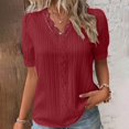 thumbnail image 2 of B91xZ Hauts pour Femmes Décontracté Été Coupe Classique T-Shirt à Manches Courtes Col Rond,RD1 5TG, 2 of 5