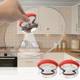 thumbnail image 1 of Unique Bargains Stainless Steel Pot Lid Knob Silicone Handle Cookware Cover Replacement Red, 1 of 7