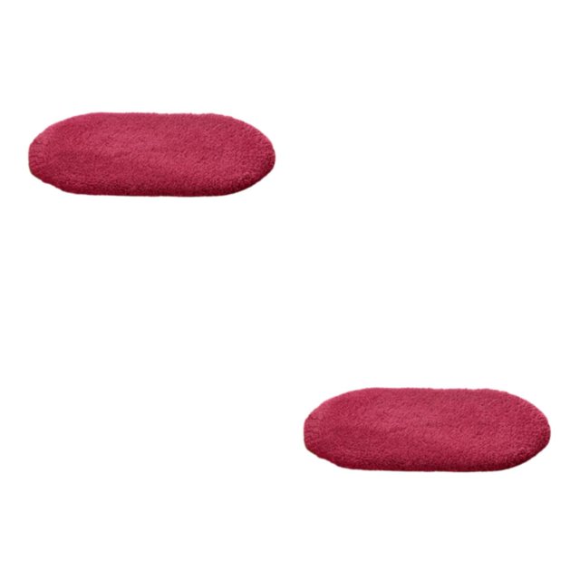 kurtrusly Any Room Non-slip And Easy To Clean Bathroom Carpet Polyester Bathroom Rugs Floor Rug Bath Mat Rug Mat Stylish Winered 2Set