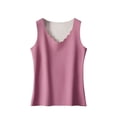thumbnail image 1 of RXIRUCGD Chandail Décontracté pour Femmes Col Rond Sans Manches Haute Élasticité Garde au Chaud sous-Vêtements Hauts (Violet, Taille : m), 1 of 2