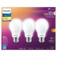 thumbnail image 3 of Philips LED Ultra Definition 60W A19 Soft White Glass Frosted 3-Pack, 3 of 5