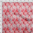 thumbnail image 4 of oneOone Tissu Popeline de Coton Sergé Rouge Tourbillon & Mandala Matériel de Robe Tissu Imprimé Tissu au Mètre 56 Pouces de Large, 4 of 4