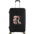 thumbnail image 1 of Housses de Bagages Housse de Protection pour Bagages de Voyage Anti-Rayures Housse Anti-Poussière Réutilisable Motif Floral 8floral Letter R S, 1 of 6