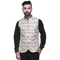 thumbnail image 1 of Atasi Manteau Ethnique pour Hommes Imprimé Veste Bandhgala Décontractée TG, 1 of 6