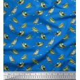 thumbnail image 1 of Soimoi Cotton Cambric Fabric Flycathcer Bird Decor Fabric Printed Yard 56 Inch Wide, 1 of 5