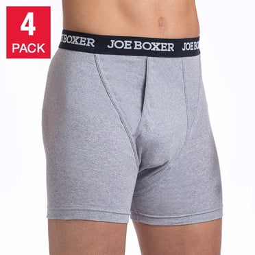 Joe Boxer Men's Boxer Briefs 4-pack, Medium, Grey