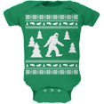 thumbnail image 1 of Chandail de Noël Sasquatch Laid Vert Doux pour Bébé une Pièce, 1 of 1