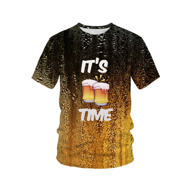 Innerwin Oktoberfest T-Shirt Col Rond Tee-Shirt de Vacances Manches Courtes Ample Été Tops Style-J XS