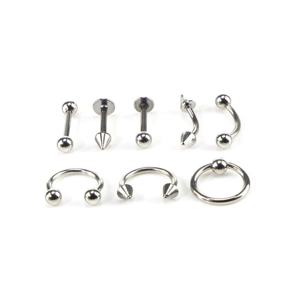 Body Jewelry Piercing Jewelry Circular Barbell Horseshoe Curve Spike Stainless Steel Body Piercing Jewelry Bk