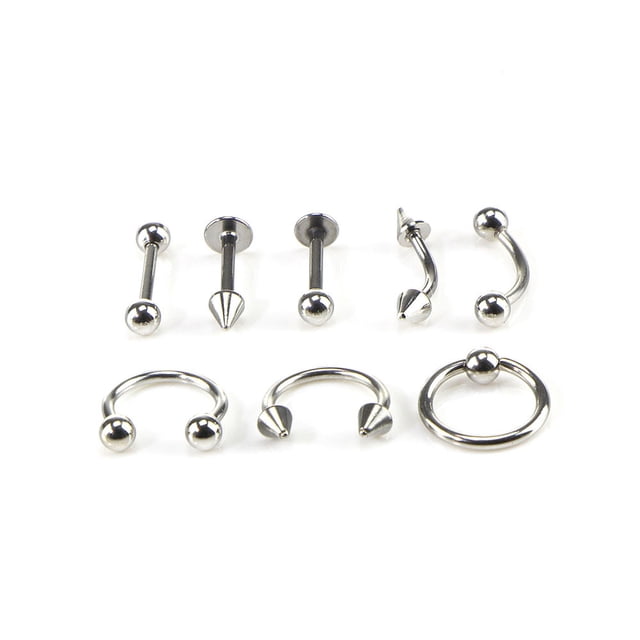 HOARBOEG Bague Circulaire en Forme de Fer à Cheval en Acier Inoxydable Perçage Corporel Jewelry8 Fête des Mères Jewelry