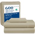 thumbnail image 1 of Softest Cotton Sheets Double Sheet Set Pc Set Thread Count Sateen Bedding Deep Pocket Sheets Cooling Sheets Double Size Sheets Breathable Bed Set (), 1 of 9