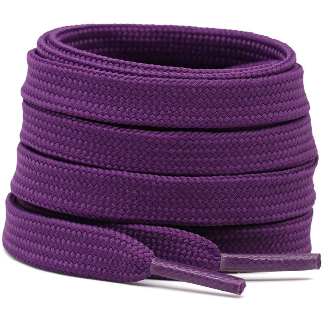 Solid Flat Shoelaces Hollow Thick Athletic Shoe Laces Strings 2 Pair