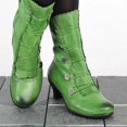 thumbnail image 2 of Kcodviy Bottes Rétro Mi-Mollet d'Automne et d'Hiver pour Femmes Bottes pour Femmes avec Talon Chaussettes de Bottes pour Femmes Bottines et Bottes pour Femmes Talon Bas Bottes Souples pour Femmes Sans Talon, 2 of 5