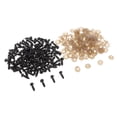 thumbnail image 2 of jifeng 200Pcs Plastic Screw Eyes For Bear DIY Toy Repair Accessory 7mm 9mm, 2 of 9
