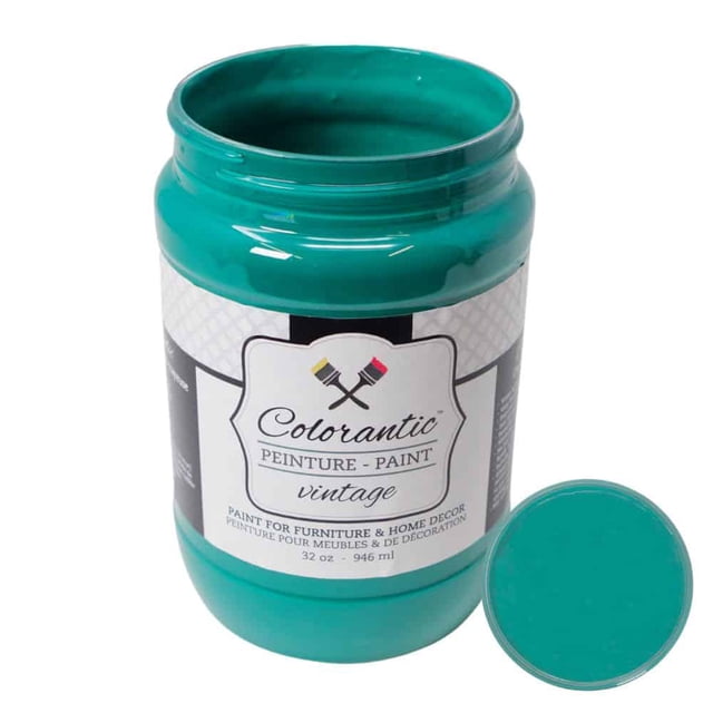 Colorantic | EMERALD Chalk Paint Based for Furniture DIY - DARK GREEN - 32 oz