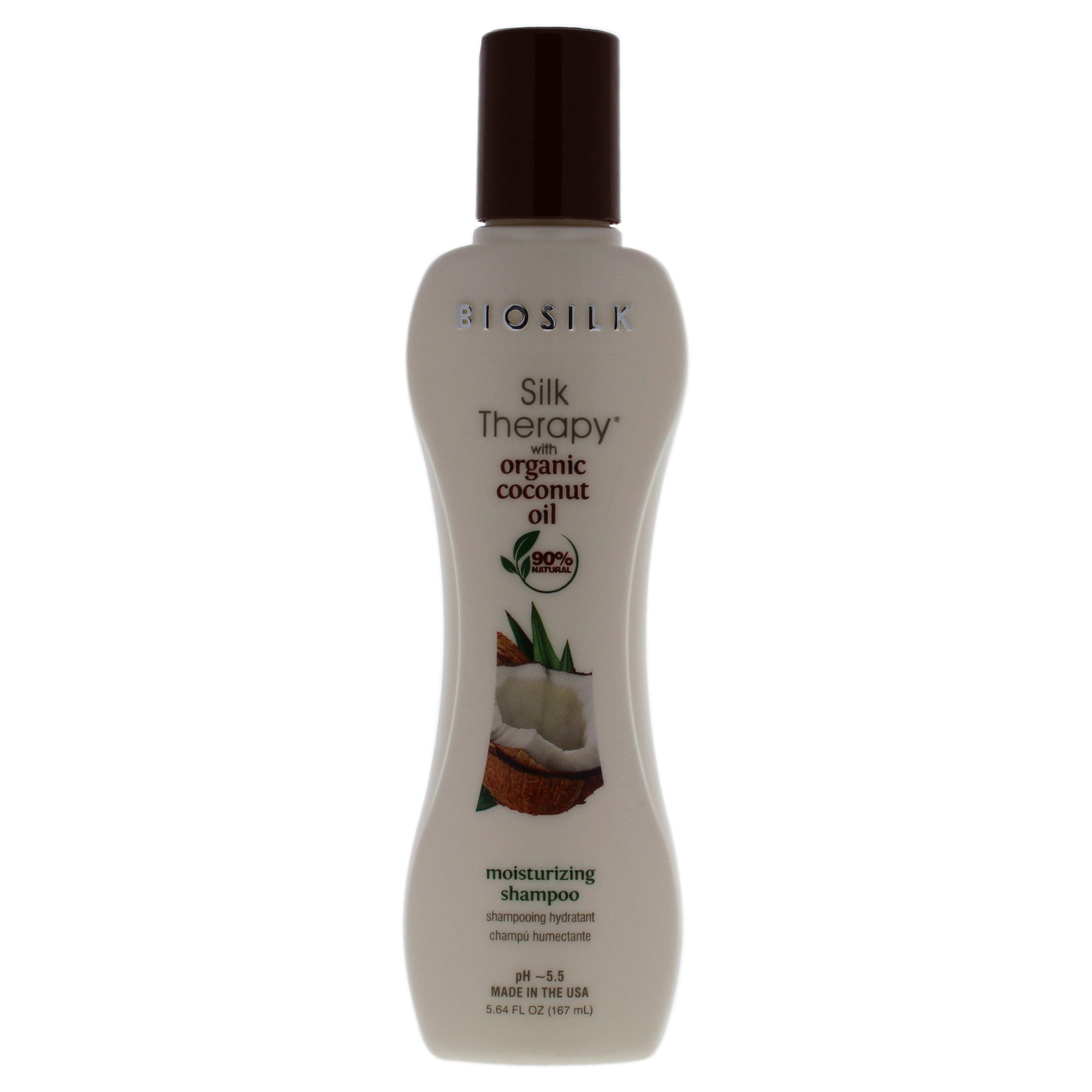 Silk Therapy Shampooing Hydratant à l'Huile de Noix de Coco Biologique par Biosilk pour Unisexe - Shampooing 5,64 oz