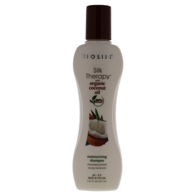 Silk Therapy Shampooing Hydratant à l'Huile de Noix de Coco Biologique par Biosilk pour Unisexe - Shampooing 5,64 oz