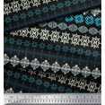 thumbnail image 3 of Soimoi Cotton Voile Fabric Aztec Geometric Decor Fabric Printed Yard 56 Inch Wide, 3 of 3