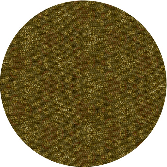 Ahgly Company Tapis de Zone Carré Lavable en Machine Intérieur Transitionnel Jaune Foncé Vert, 3 Pieds Carré