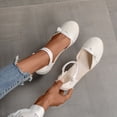 thumbnail image 4 of Weiqiqre Sandales à Enfiler pour Femmes Offres, Chaussures d'Été pour Dames à Plateforme à Talon Compensé à Bout Fermé Sandales Décontractées pour Femmes Rabais, 4 of 9