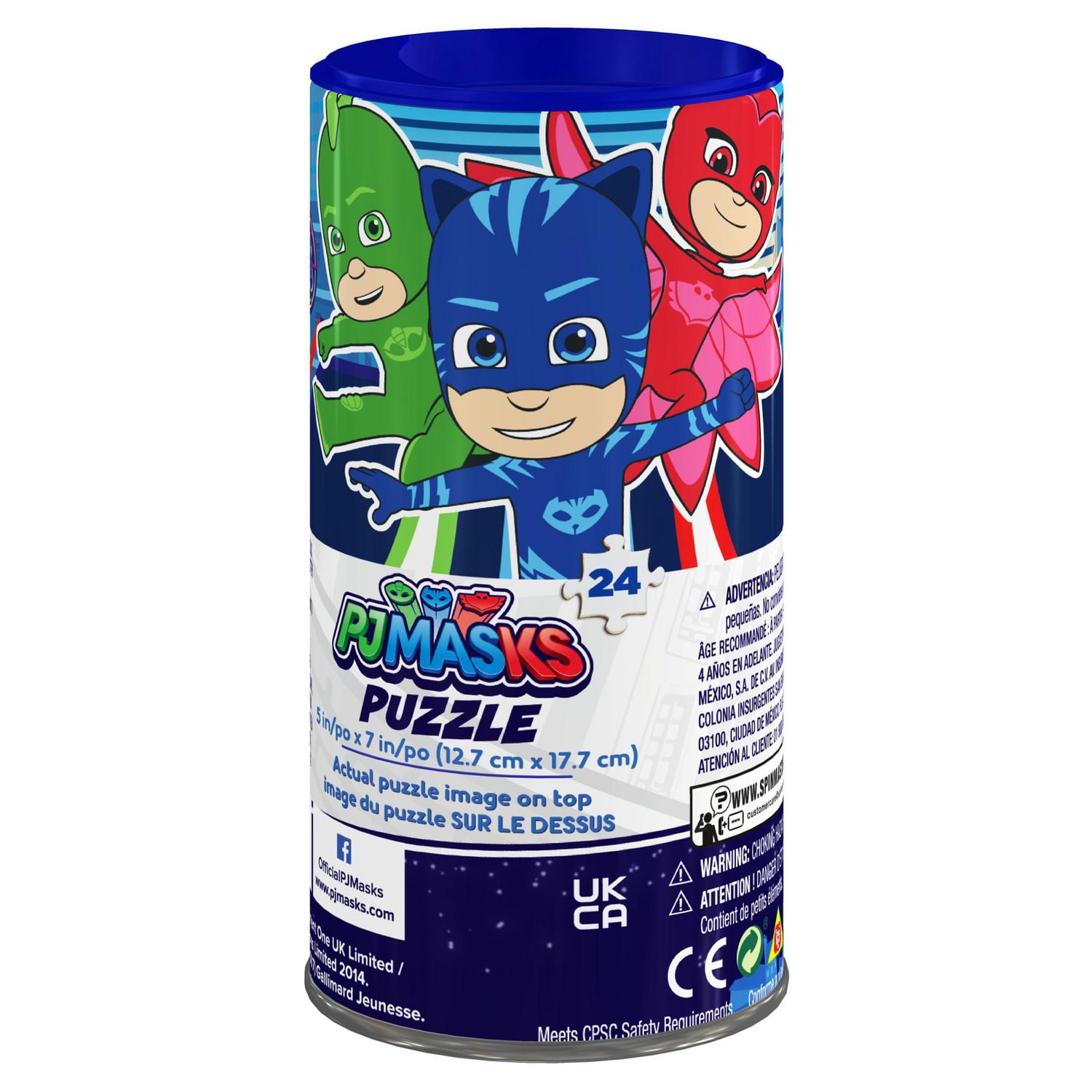 Puzzle PJ Masks en tube, pour les familles et les enfants à partir de 4 ans