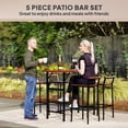 thumbnail image 4 of Outsunny 5 Piece Patio Bar Set with 47" Bar Height Table and 4 Bar Stools, 4 of 10