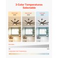 thumbnail image 3 of VEVOR Ventilateur de Plafond 72 Pouces avec Lumière Télécommande 6 Vitesses Moteur Réversible Café, 3 of 9