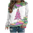 thumbnail image 1 of EQWLJWE Christmas Sweatshirts for Women Long Sleeve Crewneck Sweatshirts Pullover Christmas Tree Tops and Fresh Greens Raglan Sleeve Top Christmas Tree Sweatshirts for Women Plus Sizes, 1 of 2