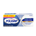 thumbnail image 1 of Poligrip Strong Hold Denture Adhesive Cream, Zinc Free, 2x68g tubes, 1 of 9