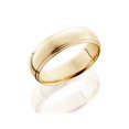 thumbnail image 2 of Men's 6MM Step Cut High Polished Wedding Band Ring Solid 14K Yellow Gold, 2 of 2