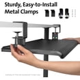 thumbnail image 2 of Kensington SmartFit Clamp-On Keyboard Drawer - Black, 2 of 5